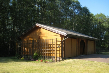 Log houses